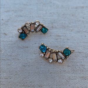Chloe + Isabel Aquamarina Ear Climbers